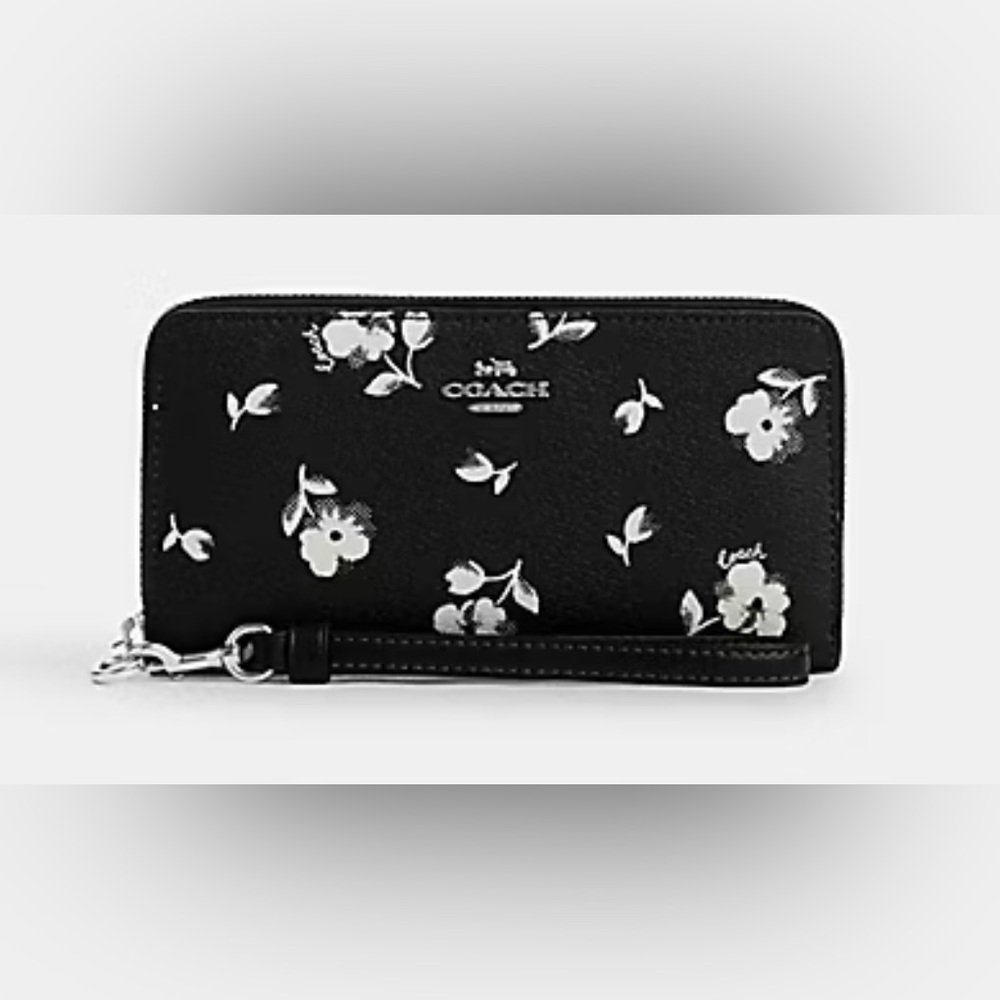 Coach Black Floral wallet